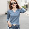 Large Size Women's Clothing New Women's Clothing Collar Long-sleeved T-shirt Women's Slim Bottoming Shirt