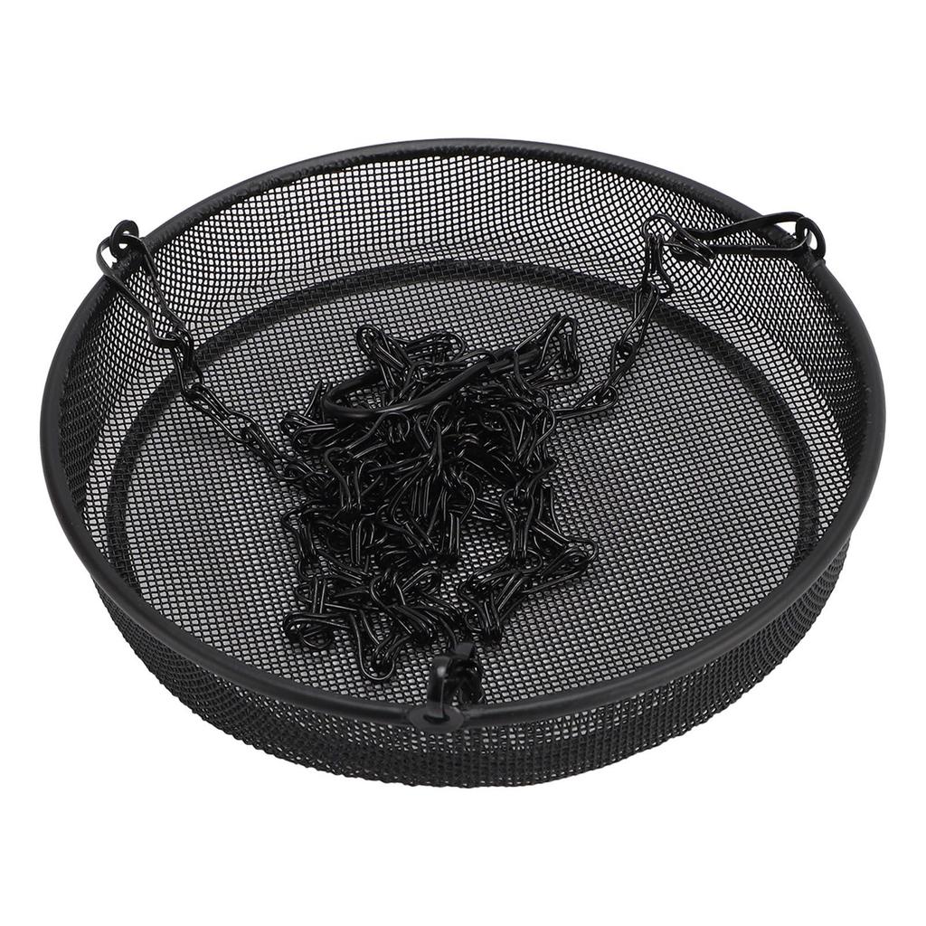 Bird Feeder Large Capacity Powder Coated Fine Metal Mesh Bird Feeder Hanging Tray for Garden Yard