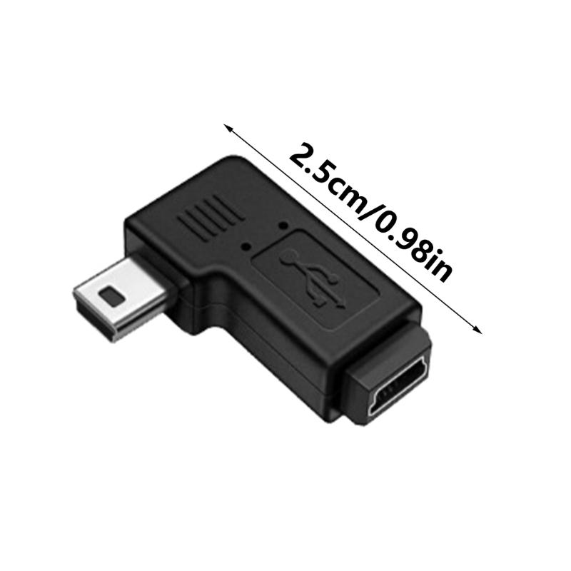 Угловой мини-адаптер-удлинитель USB 5Pin под углом 90 градусов для зарядки и передачи данных в ограниченном пространстве
