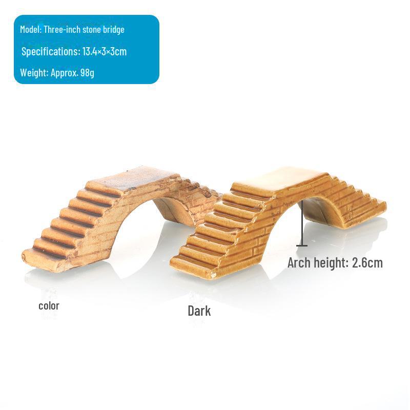 Аквариумный декор Керамические каменные мосты: Ландшафтный дизайн аквариума, микроландшафтные альпинарии и украшения для бонсай