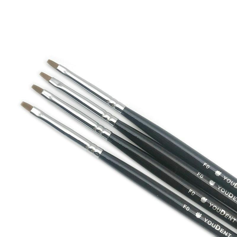 4 шт., стоматологическая фарфоровая щетка, ручка, зубной техник, инструменты, принадлежности для стоматологических лабораторий