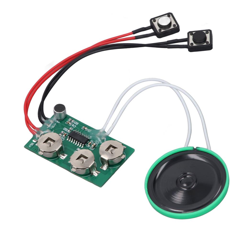 Voice Module Recordable 4min Recording Play Back Greeting Card Sound with 10cm Cable