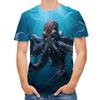 Уличная футболка с 3D животными, мужские футболки с 3D принтом, забавные мужские повседневные футболки в стиле хип-хоп с короткими рукавами, летний топ