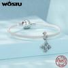 WOSTU 925 Sterling Silver Mini Rocket Planet Pendants Dreamy Spaceship Spacer Beads Fit Original Bracelet DIY Jewelry Gift