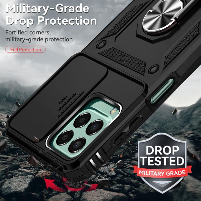 Чехол для Samsung Galaxy M33 M53 M23 5G, выдвижной объектив для камеры Samsung M13 4G M 23 33 53, защитный чехол с магнитным кольцом-держателем