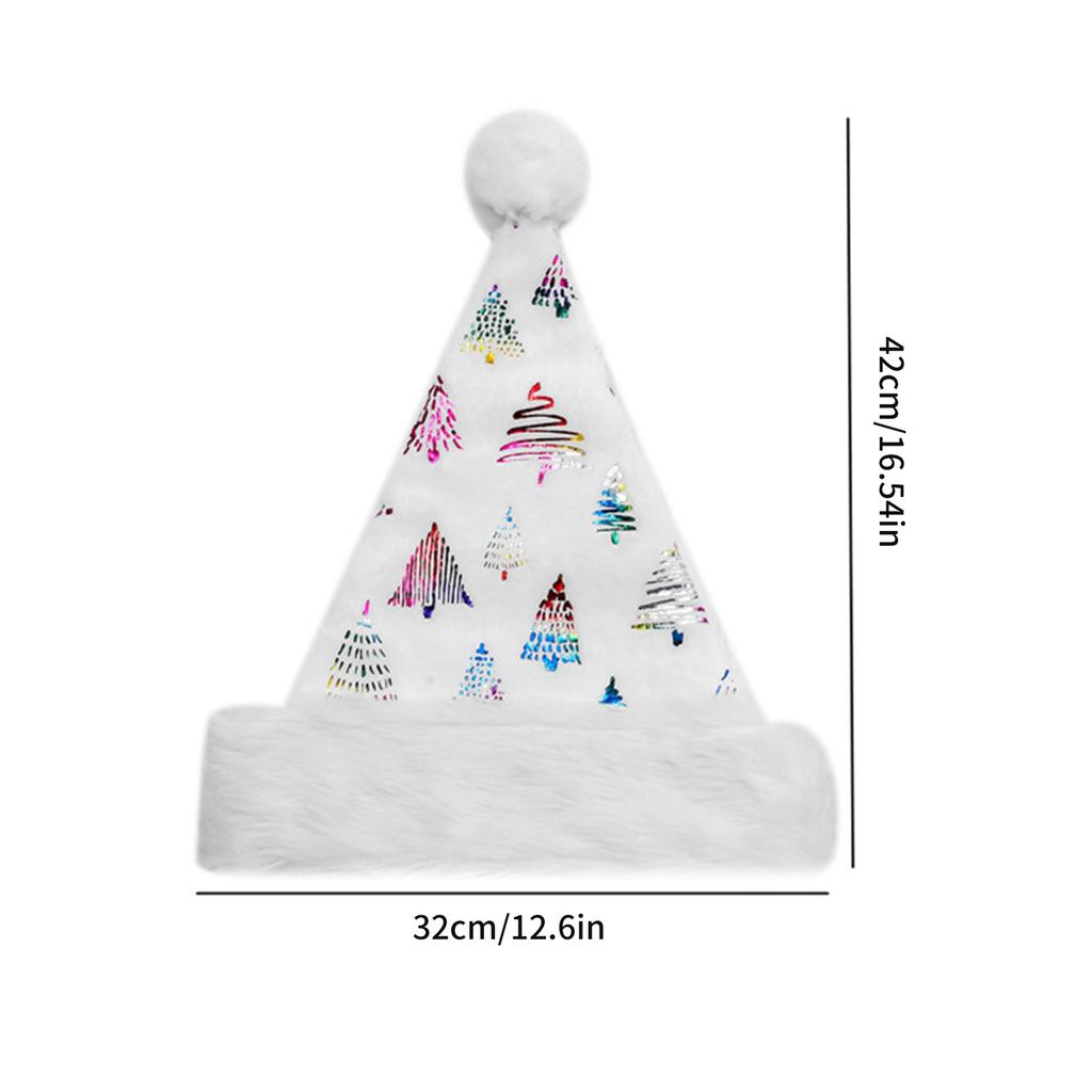 Рождественская шапка Санты Блестящая шапка Санты Милая плюшевая шапка для рождественской костюмированной вечеринки и реквизит для праздничной вечеринки
