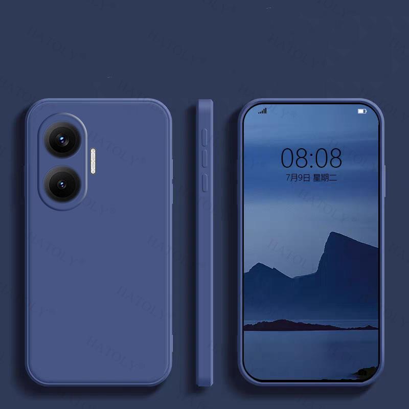 Для Xiaomi Poco F7 Чехол-накладка Poco F7 Pro F7 Ultra Противоударный Мягкий Жидкий Силиконовый Чехол Конфетного Цвета Для Чехла Poco F7
