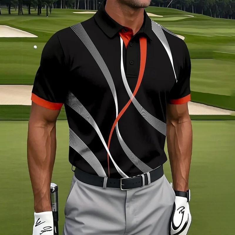 Golf essential! Stylish performance polo shirt, perfect for sports activities.