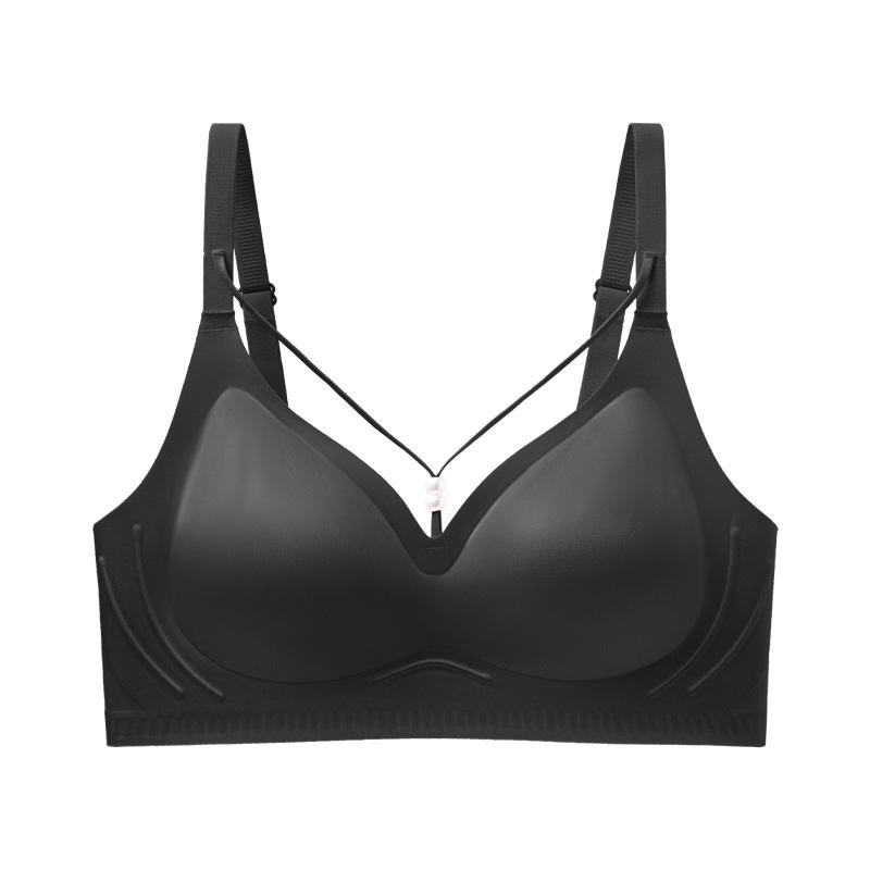 Бесшовный беспроводной бюстгальтер: Мягкая поддержка, Предотвращает обвисание, Разработано для большой груди