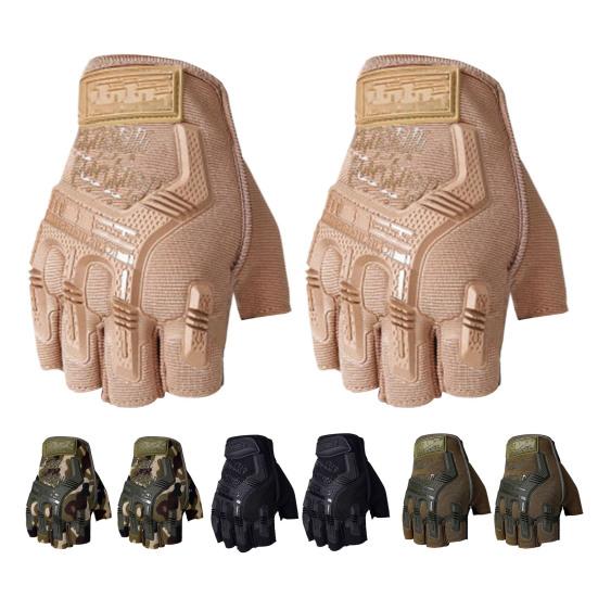 Велосипедные варежки Практичные удобные износостойкие варежки для верховой езды Противоударные перчатки с покрытием до половины пальцев Велосипедные варежки Велосипедные принадлежности