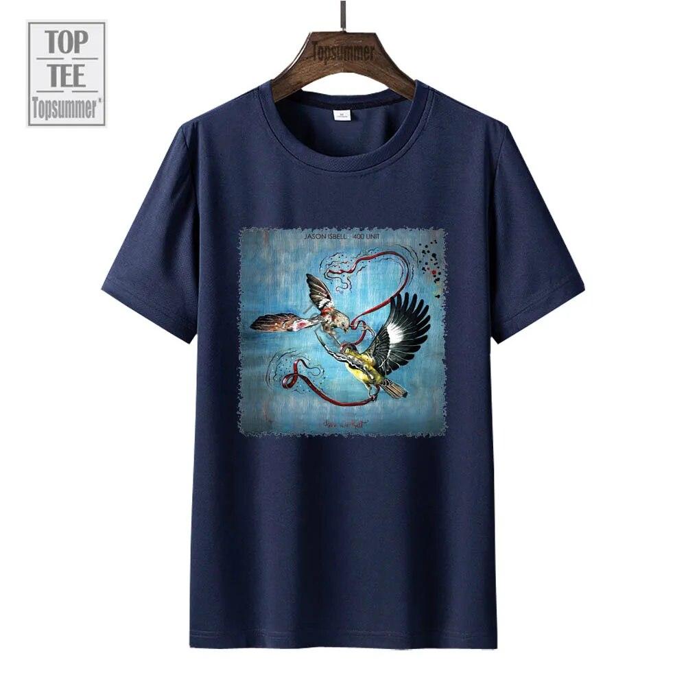 Футболка с альбомом «Here We Rest», футболка «Джейсон Исбелл и 400 Unit Tour», модная хлопковая футболка для подростков в стиле Харадзюку, черная одежда