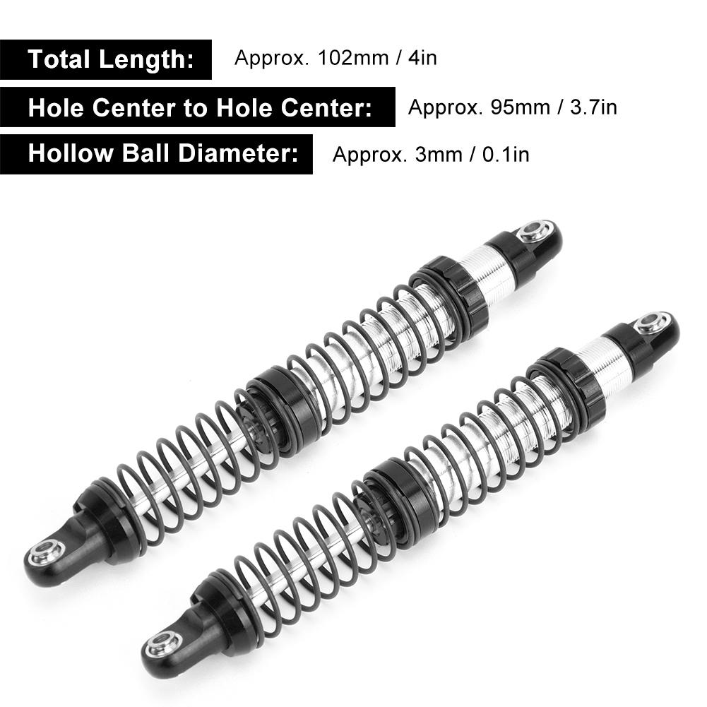Front Shock Struts Damper RC Sapre Parts for RC 1 10 Two Wheel Drive Car ModelBlack ECX1095BL