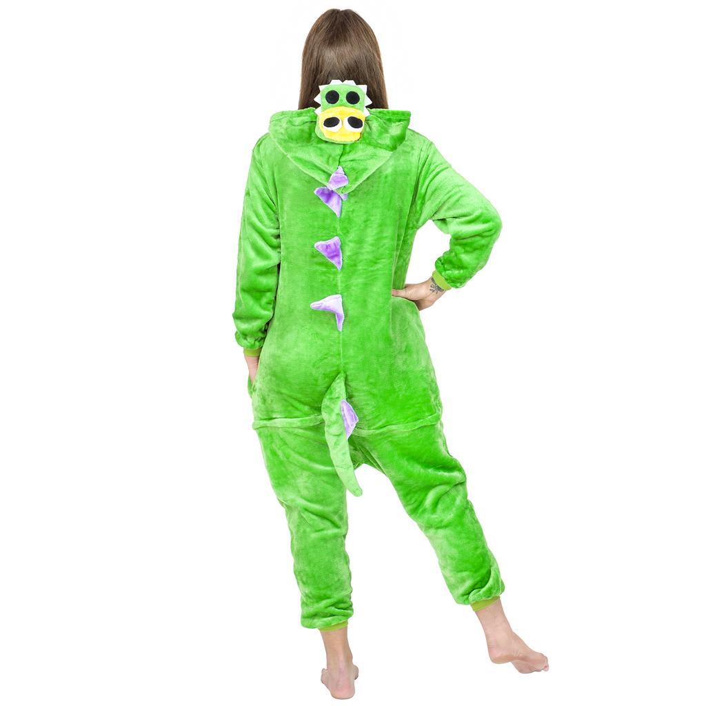 Women's kigurumi pajamas onesie crocodile warm one-piece costume XL Onesie Costume A105 - L