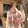 Autumn and Winter Imitation Cashmere Scarf High-end Women's Scarf Thickened Versatile Shawl