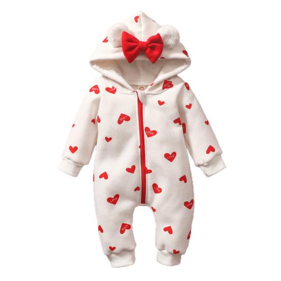 Носимая одежда для младенцев, длинный комбинезон с бантом и декором для малышей