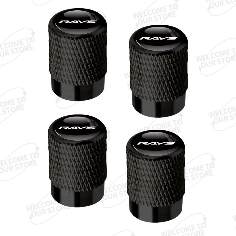 Алюминий Для Логотипа RAYS Toyota Honda Subaru Suzuki Acura Lexus Mitsubishi Mazda 4 шт. Авто Декор Колпачки Клапанов Колес Автомобиля Крышка Штока