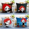 R-Ruby G-Gloom And Doom Kitty Pillow Case Anti-dustmite Pillowcase Invisible Zipper Silky Plush Sofa