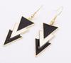 Женские ювелирные аксессуары Элегантные геометрические треугольные серьги-подвески