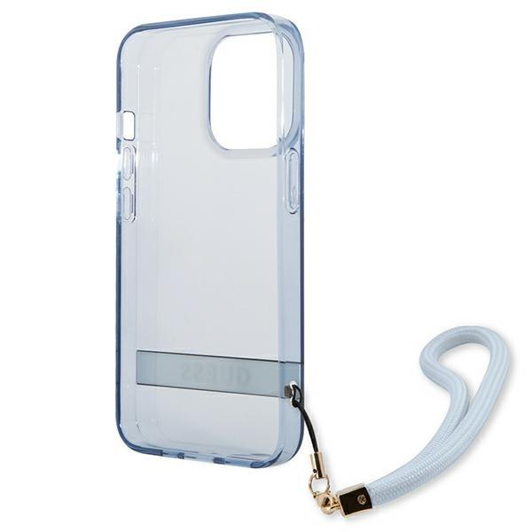 Etui do iPhone 13 Pro Guess Hardcase Translucent Niebieskie