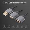 Кабель USB 2 в 1 Y-разветвитель USB-адаптер 1 штекер на 2 гнезда Удлинительный шнур питания