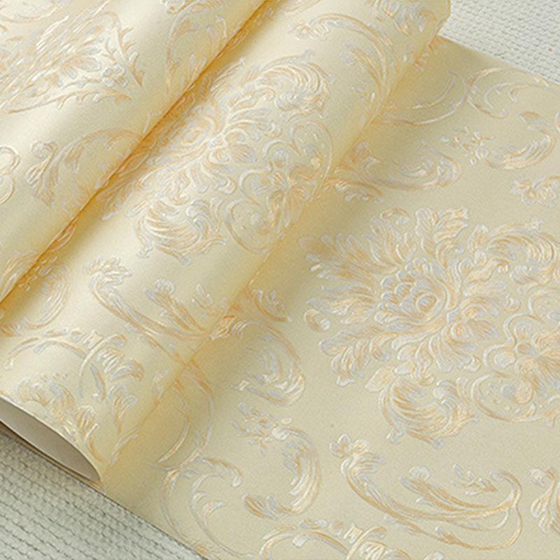 1шт 3D текстурированный тисненый цветочный узор водонепроницаемые обои для спальни гостиной настенная наклейка