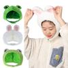 Green Headgear Winter Autumn Hats Female Beanie Caps Bunny Ears Big Frog Eyes Hat Plush Hat Rabbit