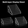 Прозрачная полка, подставка для хранения компакт-дисков, многослойная полка, органайзер для косметики, подставка для лака для ногтей, настольное хранение