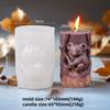 DIY Succulent Turtle Cylindrical Candle Silicone Mold Handmade Squirrel Relief Aromatherapy Gypsum Mold Desktop Decoration