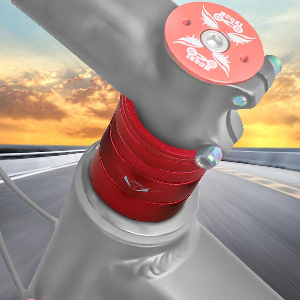 6Pcs Bike Fork Washer Set 2/5/10mm Bicycle Headset Spacer Bike Headset Stem Spacers Aluminum Alloy for 28.6mm Front Fork Bike