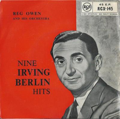 7-дюймовая пластинка REG OWEN HIS ORCHESTRA Nine Irving Berlin Hits RCX145 RCA 1959 UK Джаз Б/у