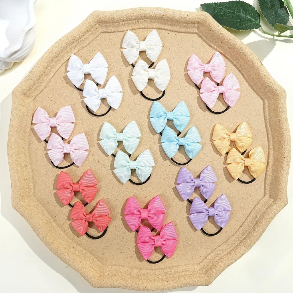 20/40/50 шт. 2-дюймовые ленты Grosgrain, банты для волос с косичками, эластичные резинки для волос, держатели для волос, аксессуары для волос для маленьких девочек и младенцев