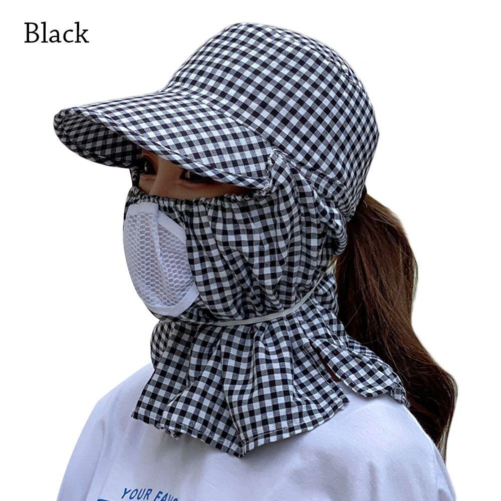 Summer Outdoor UV Protection Sun Hat Protective Cover Women Hats Ear Flap