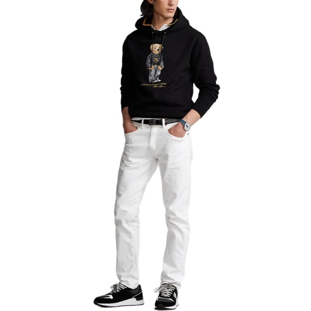 Polo Ralph Lauren Осень Зима 24 25 Весна Лето, Стиль Нового Года, Толстовка с капюшоном и длинным рукавом с подкладкой из флиса с рисунком медведя Мужская MNPOKNI16821811