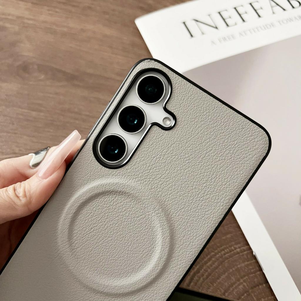 For Samsung Galaxy A17 4G/A17 5G Magnetic Case PU Leather + TPU Phone Back Cover