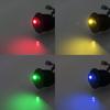 5 Pieces Car Pushbutton Switch 12V ON/OFF Luminescence Toggle Switches Round Rocker Dot Switch LED Light Waterproof