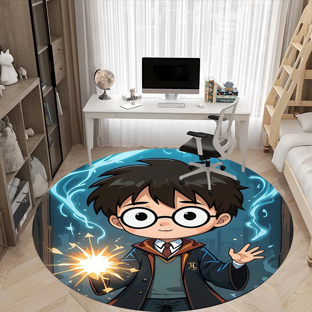 1 шт. Круглый ковер Гарри Поттер для офиса, под офисные стулья, спальни, гостиной, домашний декор a1022246