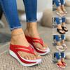 Large Size Slope Heel  Sandals Women Summer Hollow Flip Flops Sandals