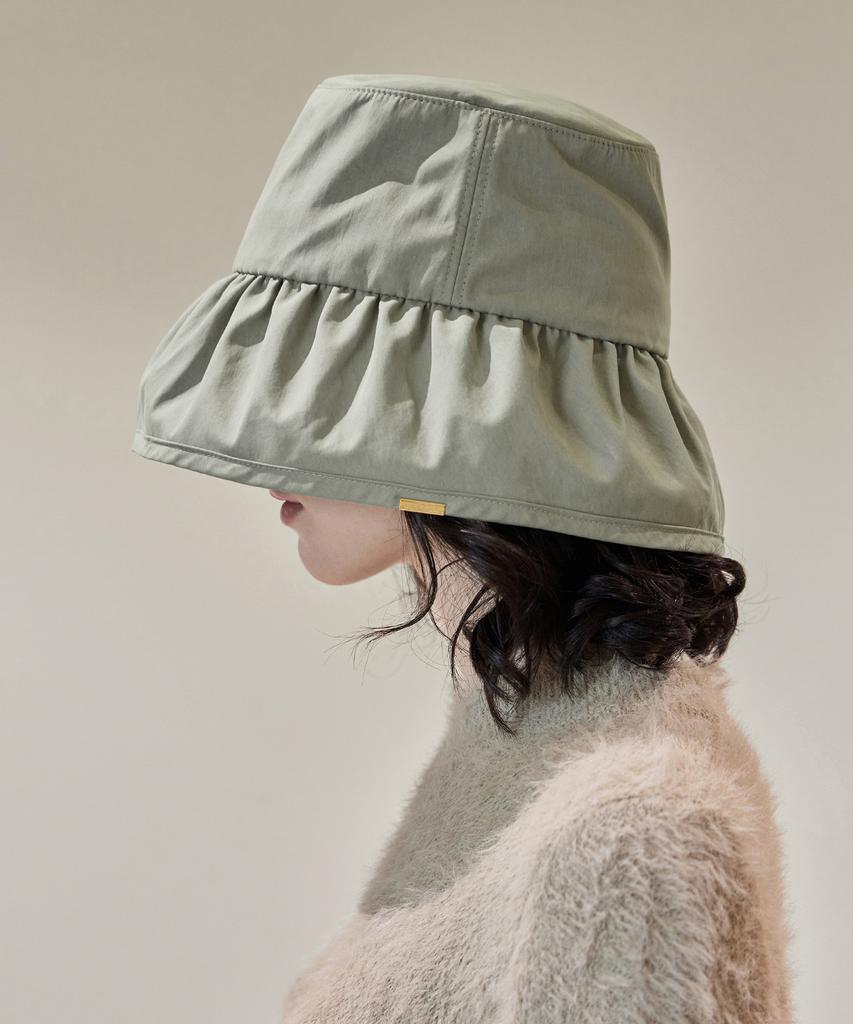 Шляпа-ведро с жатой тульей и металлической отделкой Khaki