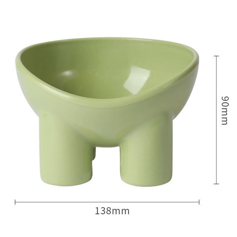 Pet High-legged Neck Protector Cat Bowl Water Bowl Pet Feeding Bowl Puppy Cat Food Bowl Inclined Pet Bowl Cat Supplies