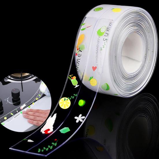 Caulk Tape Self-Adhesive Waterproof Sealant Strip Floor Peel And Stick Caulking Shower Wall Tile