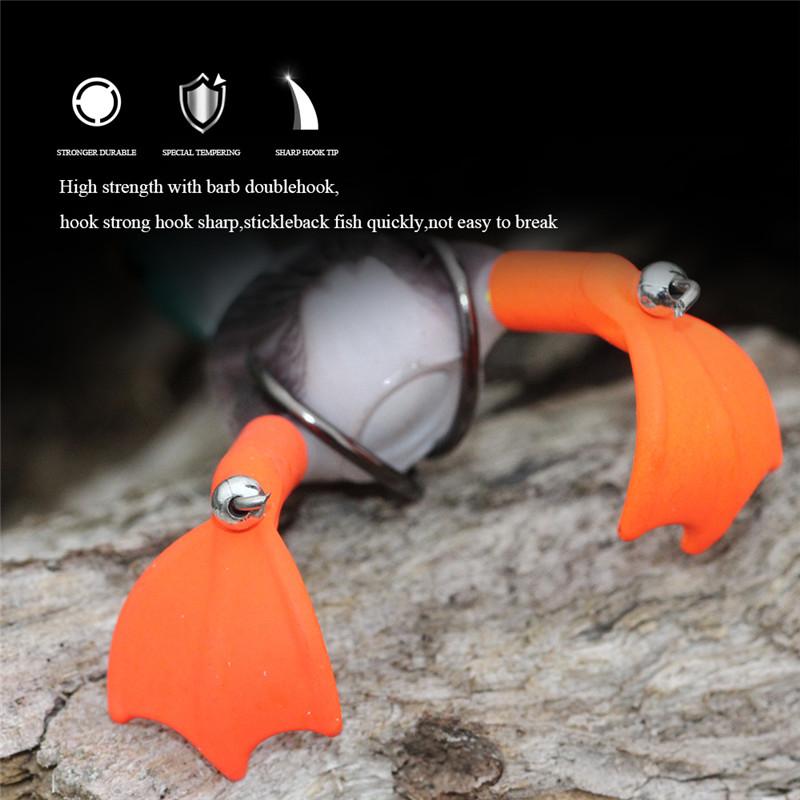 Fish King 1 шт. Пропеллерный плавник для ловли утки, приманка для ловли лягушки, 9 см, 11,3 г, искусственная приманка для утки, 3D-глаза, дневные приманки для окуня