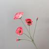 Искусственные цветы Длинный стебель Искусственный мак Шелковые цветы Новоселье Сад Дом Стол Свадьба Сделай сам Свадебная вечеринка Букет Украшение