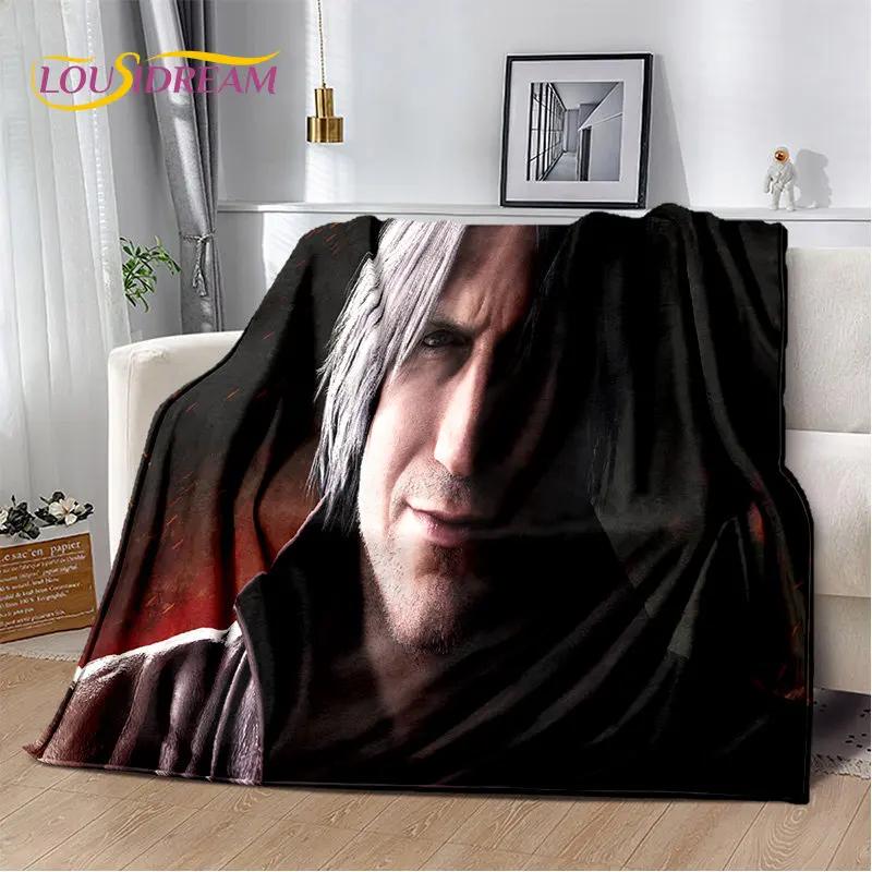 3D D-Devil May Cry DMC Game Gamer мягкое плюшевое одеяло, фланелевое одеяло, одеяло для гостиной, спальни, кровати, дивана, чехол для пикника