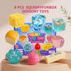 8Pack Maltose Squishy Fidget Toy Set Soft Texture Bouncy Stress Relief