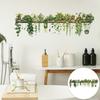 90x30 см стикер на стену с зелеными растениями, водонепроницаемый ПВХ, самоклеящийся, современная гостиная, детская спальня, растение в горшке, зелень, настенное художественное украшение