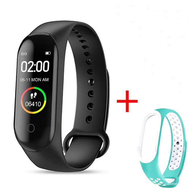 Водонепроницаемый M4 Смарт-часы Браслет Монитор артериального давления и сердечного ритма Смарт-браслет Фитнес-трекер Браслет для Android IOS