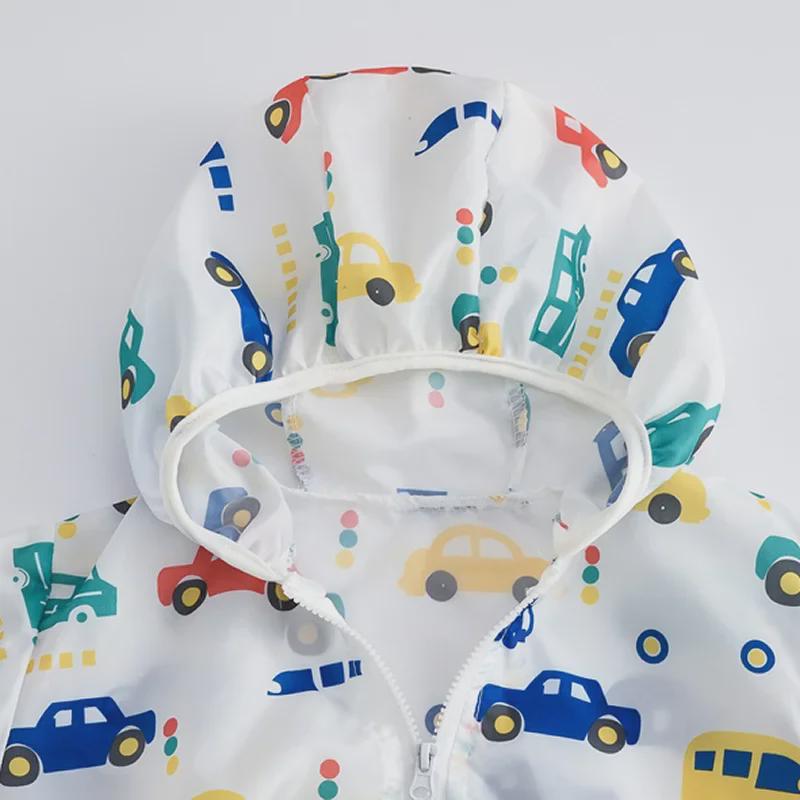 Детские солнцезащитные куртки с капюшоном и сумками для хранения - дышащая верхняя одежда для мальчиков и девочек