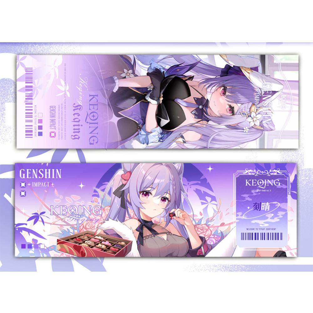 Genshin Impact, коллекционные карты, игры, закладки, Furina Neuvillette, Wriothesley Laser, двусторонний билет, аниме, карта Таро, подарок
