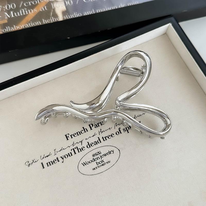 Металлическая полая заколка для волос в форме бабочки - модный аксессуар для хвоста Y2K