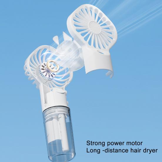Mini Fan Nano High-Speed 4-Gear Adjustable Water Sprayer 7-Blade Portable Handheld Fan Home